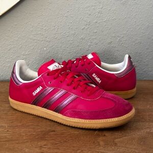 Adidas Samba OG Hot Pink Sneakers Women (8)